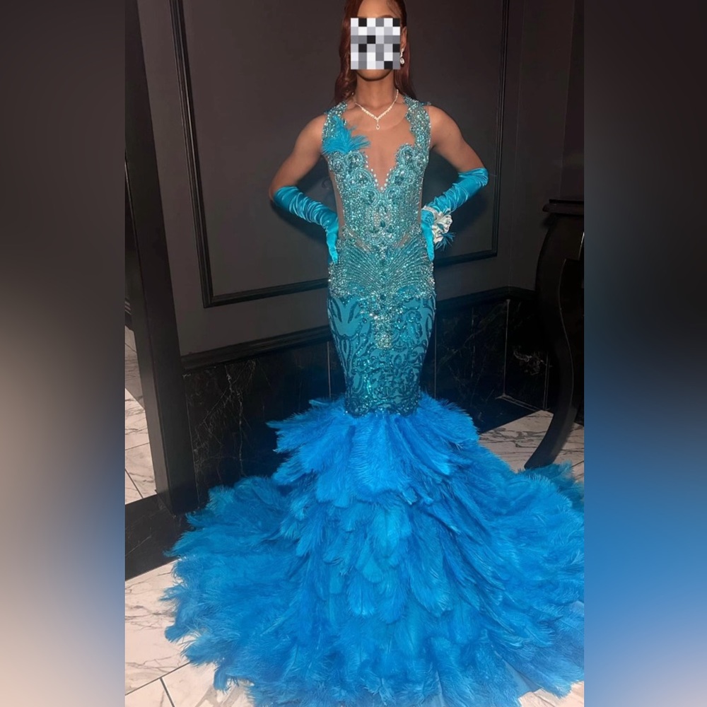 Custom Prom dress ,Size small only worn once